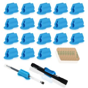 Adhesive Silicone Pen Holder 20 Pack for Desk  Organizer